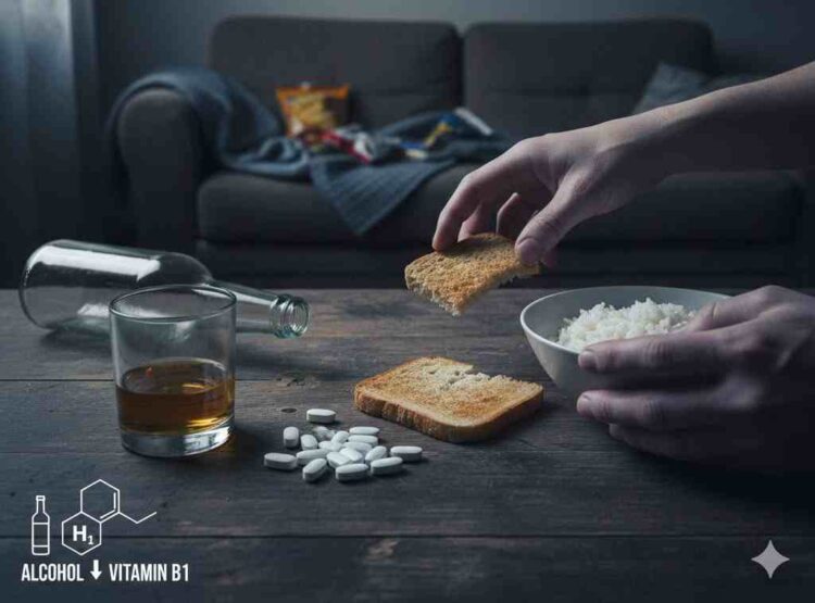 酒精會導致「維生素B1」缺乏？ 4大狀況出現恐是維生素B1在示警！